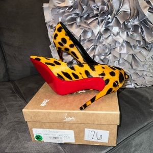 Brand New Year Leopard Christian Louboutins, never worn! Size 37.5